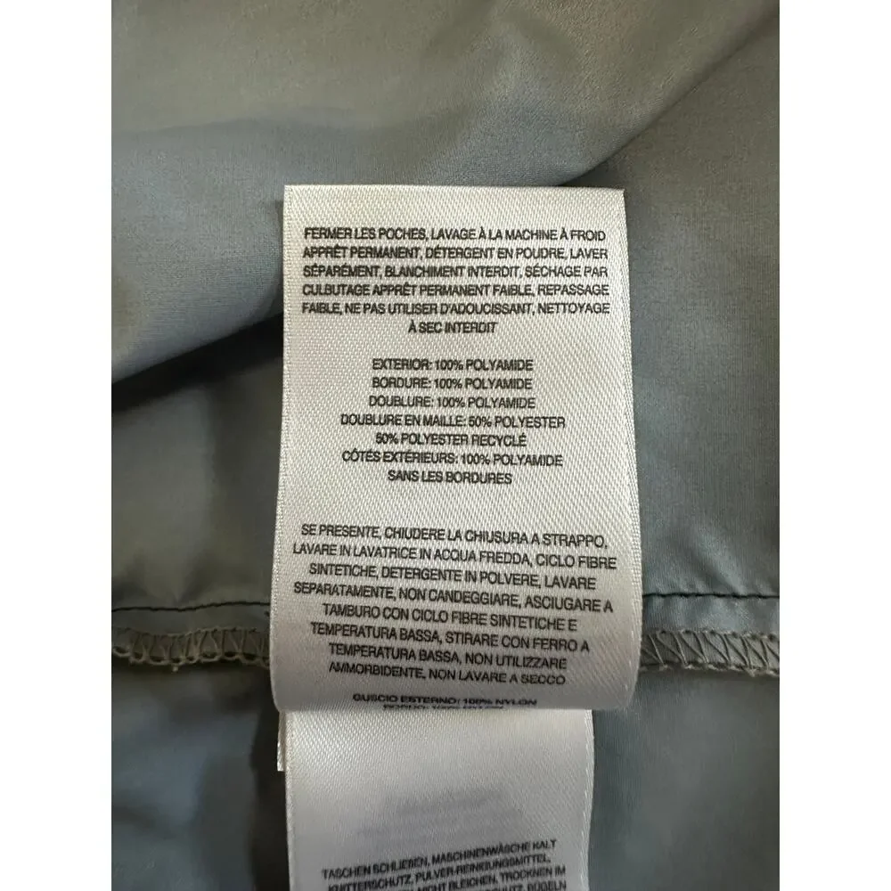 Columbia Men's Packable Rain Jacket XXL Tan Gray Colorblock Hidden Hood Full Zip